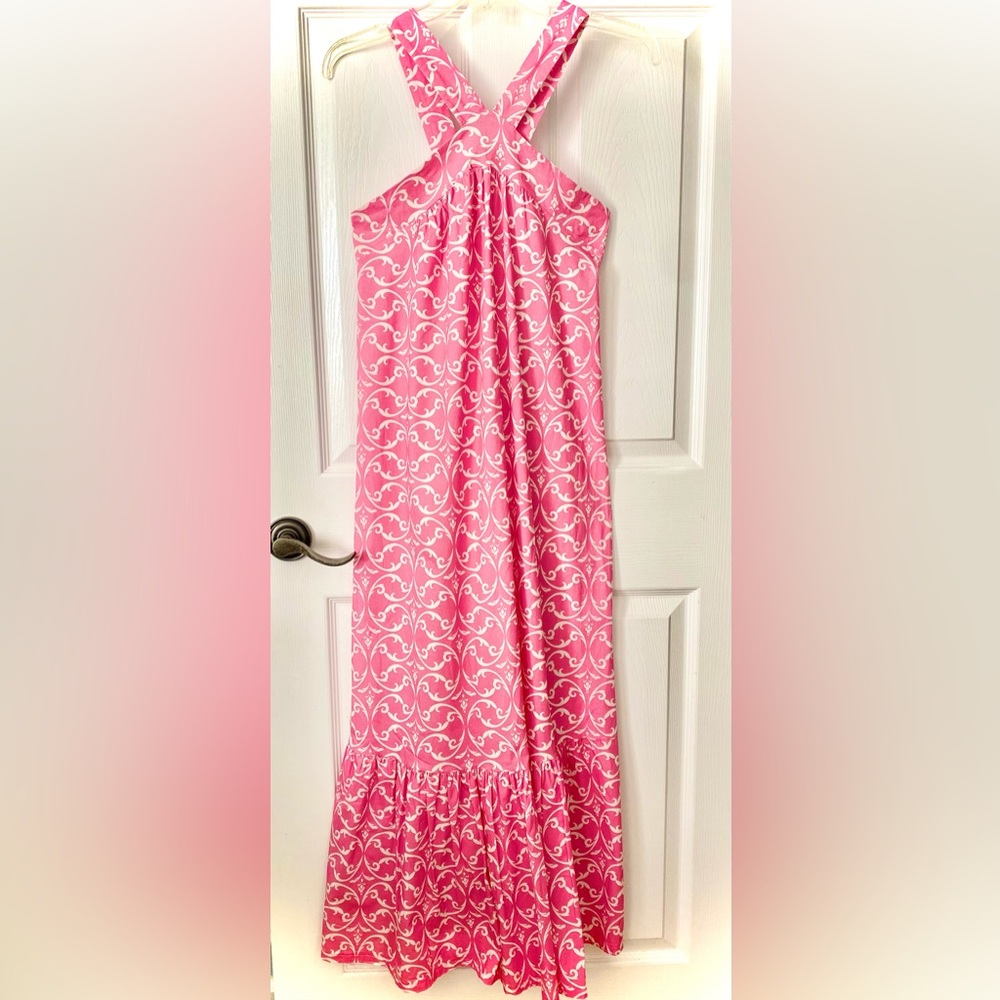 NWOT made in Italy Spazio Cinque Pink Patterned Dress